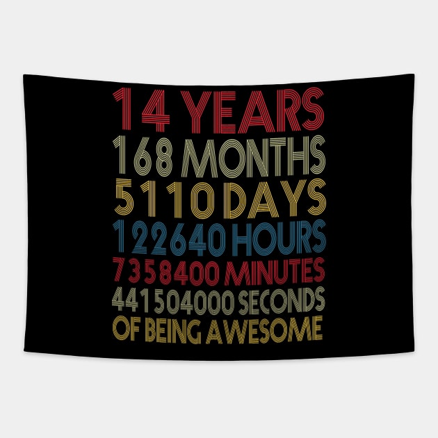 14 Years of being awesome Tapestry by Wolfek246