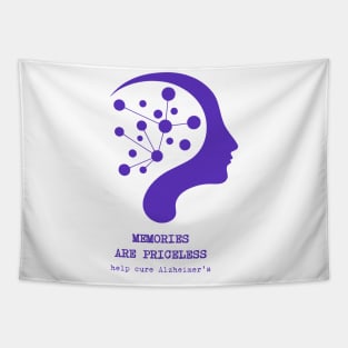 Memories Are Priceless - Support Alzheimer's Cure Design Tapestry