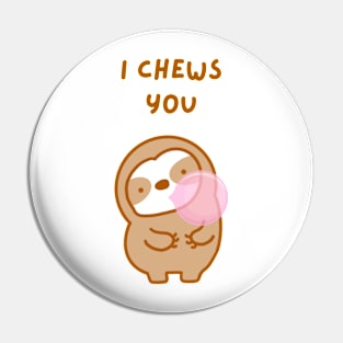 I Choose You Bubble Gum Sloth Pin