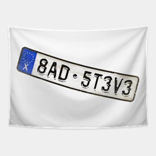 Bad Steve - License Plate Tapestry