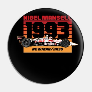 Nigel Mansell 1993 90s Retro Pin