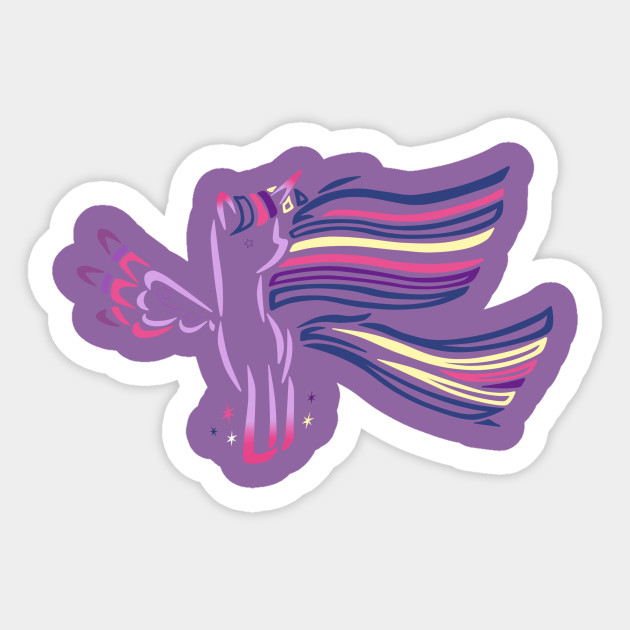 Tribal Pony Rainbow Power Twilight Sparkle Twilight Sparkle Sticker Teepublic