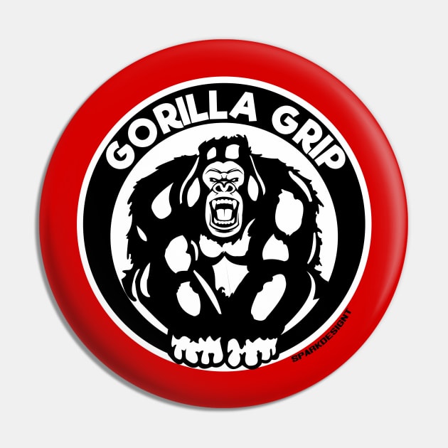 Gorilla  Grip Pin by SparkArt14