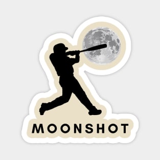 Moonshot- a towering homerun baseball design Magnet