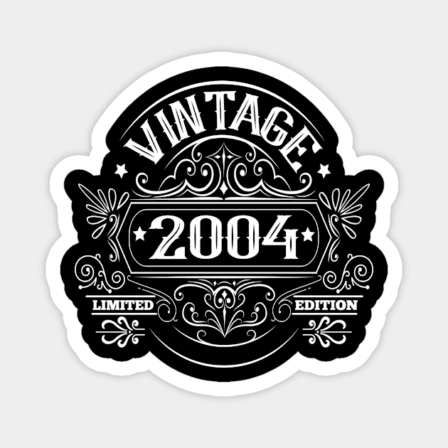 18th birthday gifts of legal age born in 2004 vintage Magnet by HBfunshirts