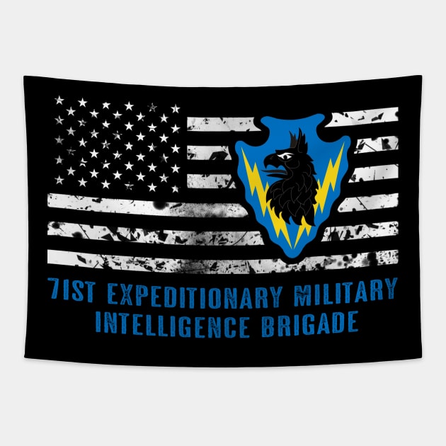 71st Expeditionary Military Intelligence Brigade Tapestry by Jared S Davies