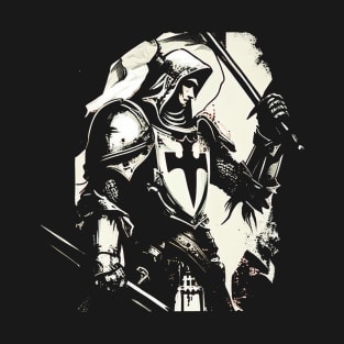 Dragon Slayer: Saint George black and white Edition T-Shirt