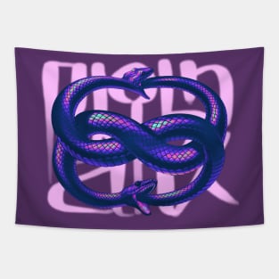 Snakes (purple) Tapestry