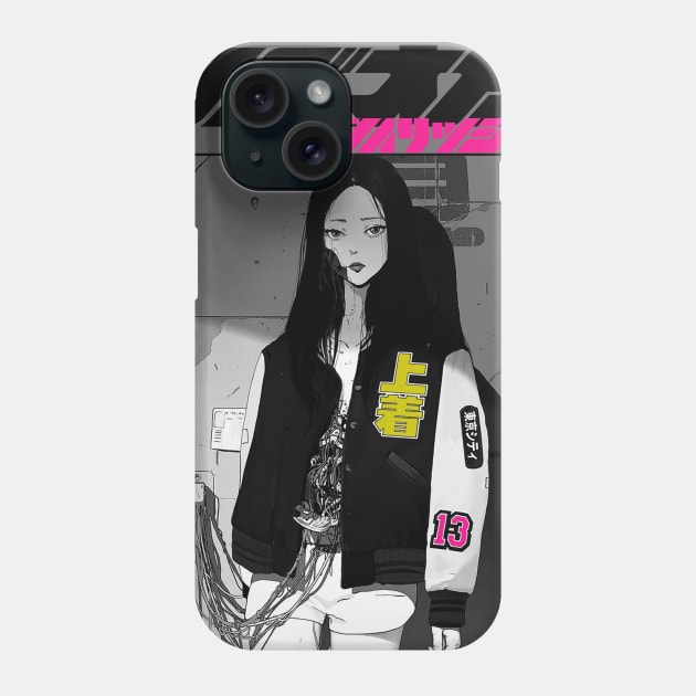 Vaporwave Cyberpunk Cyborg Gril Phone Case by OWLvision33