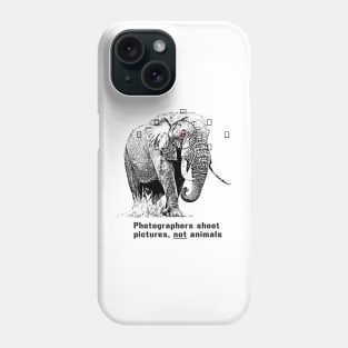 Anti-hunting Elephant Design for Photographers Phone Case
