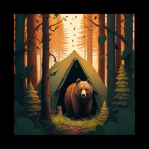 Camping with Bear, Adventure in the Forest by by dukito