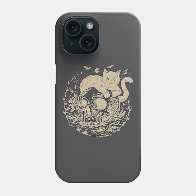 Kitty Purrfectly Spooky Phone Case by Tees For UR DAY