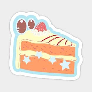 Cake Slice Blue Ver Magnet