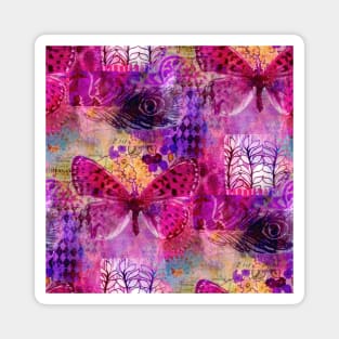 Butterflies Dream In Pink Magnet