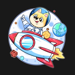 Shiba to the moon T-Shirt