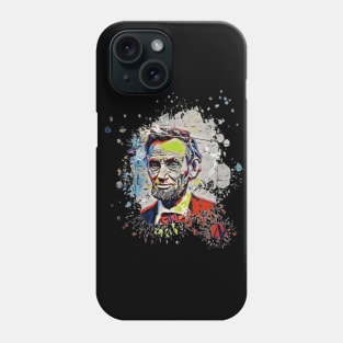 Abraham Lincoln art design Phone Case