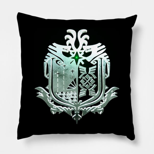 Monster Hunter Emblem Pillow by ChrisHarrys