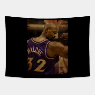 Karl Malone Vintage Tapestry