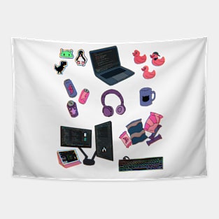 A Coder’s Belongings Tapestry