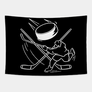 Hockey Player Design Ice Hockey Tapestry