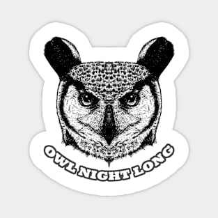 Owl Night Long Magnet