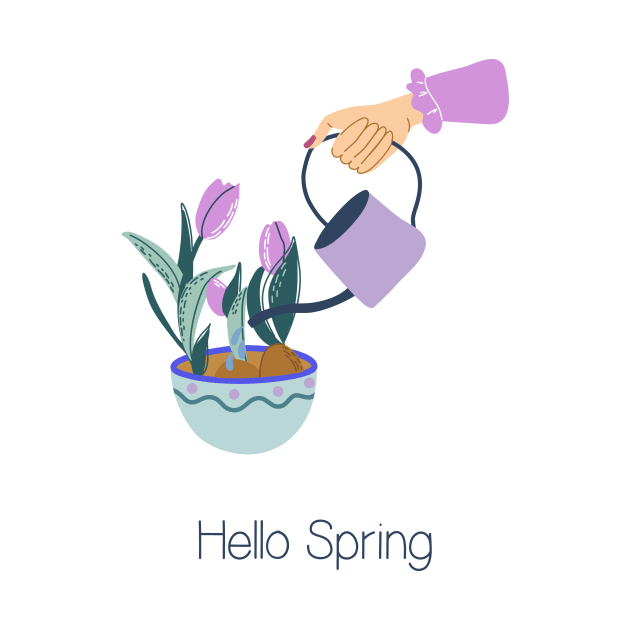 Hello spring print by DanielK