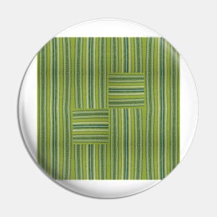 Illusion Interlacement Textured Stripes Pin