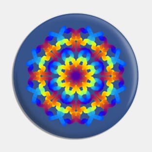 Blossoming Star Kaleidoscope Pin