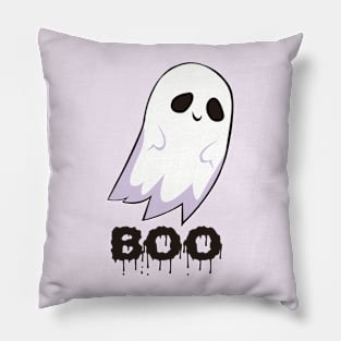 cute funny ghost , halloween boo Pillow