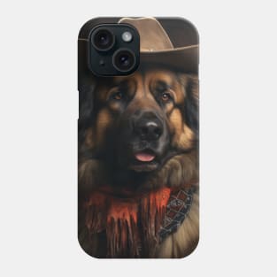 Cowboy Dog - Leonberger Phone Case