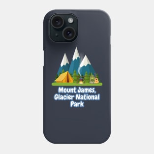 Mount James, Glacier National Park Phone Case