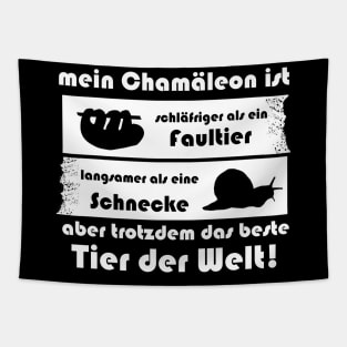 schläfriges Chamäleon Leguan lustiger Spruch Tapestry