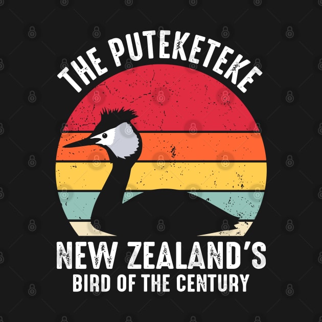 Funny Puteketeke New Zealand's Bird Of The Century Vintage by rhazi mode plagget