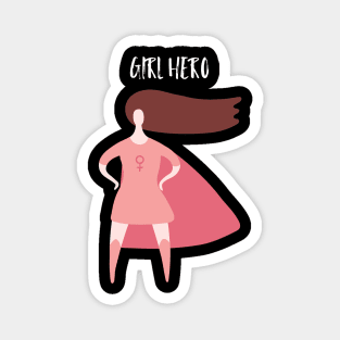 Girl hero Magnet