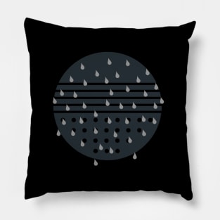 Drops / “Shower head” - in a circle Pillow