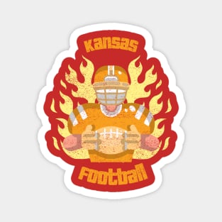 love Football Kansas City Football Magnet