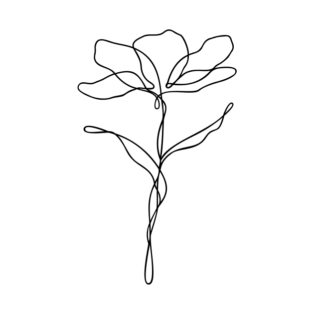 Floral Line Art by RachelFCreative