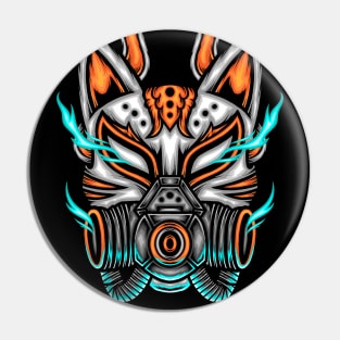 Japanese Fox Mask Pin