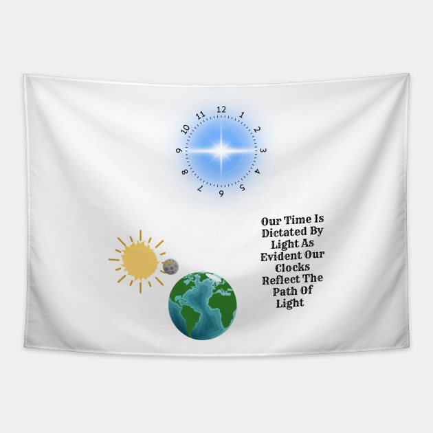 solar clock Tapestry by Quanta.Designs