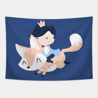 Little Prince and Fox Tapestry