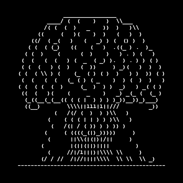 ASCII Nuke (White Text) by jdemacek