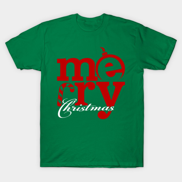 Me-rry Christmas - Cool Xmas - T-Shirt | TeePublic