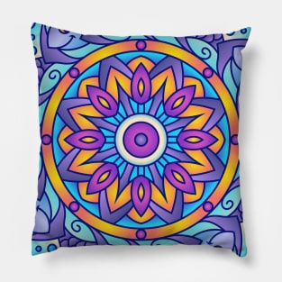 Fish Abstract Mandala Design Pillow