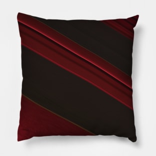 Red and Black Diagonal Stripe Pillow