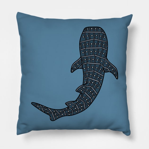 WHALE SHARK Pillow by DesignsByDoodle