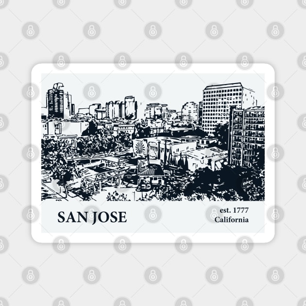 San Jose - California Magnet by Lakeric