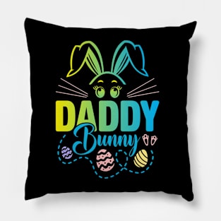 Daddy Bunny Easter Bunny Egg Hunting Happy Easter Day Pillow