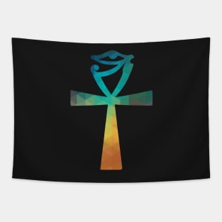 Rainbow egyptian symbol of wisdom Tapestry