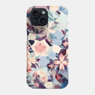 Floral Pattern Polygon style: Geometric Floral Fusion Phone Case