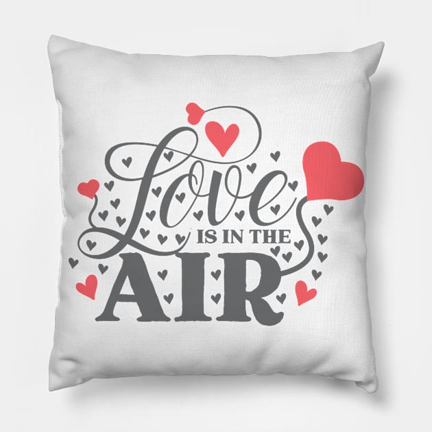 Love is in the Air Pillow by hippyhappy